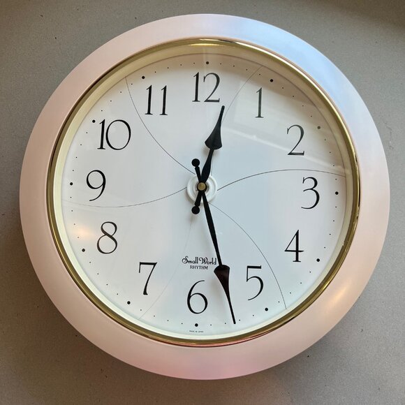 Small World Rhythm Floral Fantasy Magic Motion Animated Musical Wall Clock 1950 - Picture 1 of 12